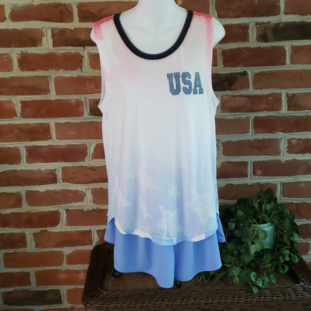 Chaser USA Red White Blue Tank M